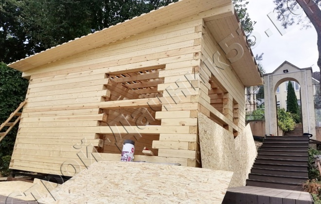 2 Брусовая баня 4×5, 20 м², Московская область, городской округ Красногорск, Деревня Бузланово (7)